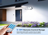 Split-Type Solar Powered Motion Sensor Floodlight with Detachable Panel, Dual Mounting Brackets, V1341-ZY-3FGND6D4-1PCS-6500KCOOLWHITE