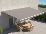 Motorised Outdoor Folding Arm Awning Retractable Sunshade Canopy Grey 4.0m x 2.5m V63-842851