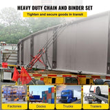 Chain Load Binder, 8 mm Tie Down Kit with 3 Ton Working Load Capacity and Two Grab Hooks, Includes V952-JLSJSJYCLTJTBZX6EV0