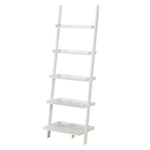 Sarantino Aster 5-Tier Ladder Shelf - White LDS-107-17-WH