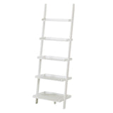 Sarantino Aster 5-Tier Ladder Shelf - White LDS-107-17-WH