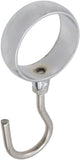 Stainless Steel Closet Rod Hook Robe Tube Hook Wardrobe Hooks for Hanging, Fit for32mm/1.26" Dia Rod V1258-DP02-C-3130