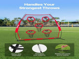 2133.6 x 2133.6mm Football Trainer Throwing Net, Training Throwing Target Practice Net with 5 Target V952-GLQW77YC5KXWQ8XVG001V0