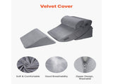 Wedge Pillow for Sleeping, 4 Pcs Adjustable Orthopedic Bed Wedge Set, Support Leg Neck Shoulder, V952-XXZKDJXXZ4JTW53OP001V0