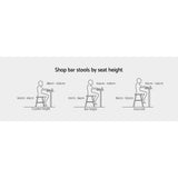 Gardeon 2x Outdoor Bar Stools Rattan Nature ODF-BA-TW-RATTAN-NA-X2