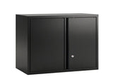 Giantz Steel Tool Cabinet Wall Mount Adjustable Shelf Garage Storage Lockable Black TC-STA-2D-BK