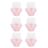 100Pcs Triangular Cake Holder Box Transparent PET Food Cupcake Packaging ContainerPink V1294-YM0901-3118210044312