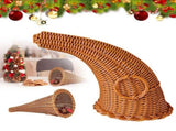 Fall Basket , Thanksgiving Horn of Plenty Autumn Table Decoration Harvest V1369-AZ3-W-20309