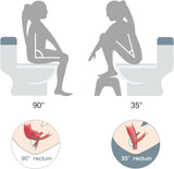 CARLA HOME Bamboo Toilet Stool Foldable and Adjustable Height with Non-Slip Layer for Bathroom LSB-36088