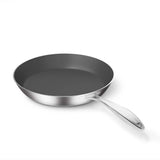 SOGA 3X Stainless Steel Fry Pan Frying Pan Induction FryPan Non Stick Interior Skillet FRY707273