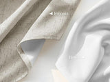 2 Pack Beige 100% Blackout Linen Curtains, Thermal Insulated Grommet Drapes for Bedroom and Living V1189-LC-AMZ-00231