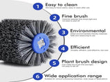 Nylon Abrasive Wire Drum Polishing Wheel Portable Belt Sander and Angle Grinder, Rotary Brush V1341-ZY-MJAL6ZDC-UNCTHREAD2WHEELS