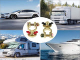 Brass Marine Grade Battery Terminal Top Post, 8 Pairs Battery Terminal Connectors, Battery Terminal V1258-DP02-C-3313