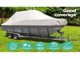 Seamanship Boat Cover 19-21ft Trailerable Jumbo Marine Grade Heavy Duty Grey TJBC-1921-GR