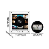 Magnetic Music Box, NFC Rotating Vinyl Magnetic Fridge Music Player with LED Night Light, 9 Music V1192-AZ-W-34208