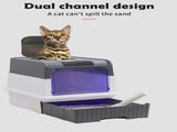 Automatic UV Sterilizing Cat Litter Box -Enclosed Design, Odor Control, and UV Germicidal Technology V888-ELOSUNG10169