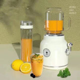 Mini Blender with Double Cup Retro Shake and Ice Crush Maker Countertop Juice Blender with Stainless V1294-YM0718-3113220212712