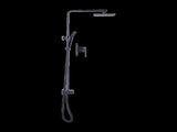 WELS 8" Rain Shower Head Set Square Dual Heads Faucet High Pressure With Mixer V63-827961