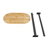Bathtub Tray Table with Height Adjustment Freestanding Bath Caddy Tray for Tub Against Wall Bathtub V1294-YM0901-3116250001011