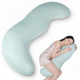Pea Pod Shape Body Pillow for Adults Full-Body Support Side Sleeper Pillow, Pregnancy & Back Pain V1107-CS-WDJRTBZ