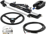 Hydraulic Boat Steering Kit, 300HP Hydraulic Steering Helm Pump, Aluminum Alloy Steering Cylinder, V952-YYDJHK6400A-3TJ10V0