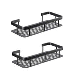 2pcs Bathroom Shelf No Drilling Wall Mount Corner Shelf Shower Storage Bracket Toilet Makeup V1237-ZY-203-2301