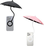 2PCS Car Phone Umbrella for Sun Dual Magnetic Cellphone Sunshade Shield V1258-DP01-I-00091