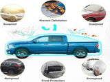 All-Weather Pickup Truck Cover with Reflective Strips, Waterproof Oxford Fabric, Driver-Side Zipper V1341-ZY-Z9CH828W-2XL