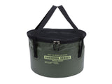 Cloth Folding Bucket with Mesh Pouch Portable Draining Basket Water Container for Outdoor Camping V1294-YM0901-3111240248012