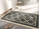 Door Mat Non Slip Washable Absorbent Entryway Rug for Home Garage Kitchen Laundry Room, Dark Grey, V1237-ZY-924-044
