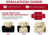 Recliner Anti Scratch Lazy Recliner Chair Protective Stretching Printed Reclining Chair V1107-102-26792-TQB-TWO-SEATER