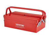 Metal Tool Box, 14-inch, 2-Tier 3-Tray Portable Folding Tool Chest Organizer with Handle & Lock V952-FDSBXSGJX14I7NN0BV0