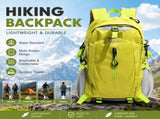 Fluorescent Green Outdoor Hiking Backpack - Lightweight Nylon Travel Daypack with Multi Pocket V888-ELOSUNG54679