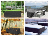 Rectangular Patio Table Cover Heavy Duty Waterproof Outdoor Furniture Set Cover 74" x 47" x 27" V1189-WXFWAL-20260319-00255