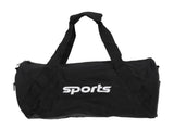 Sports Gym Bag Black Color Cylinder Shape Rain Proof Multifunctional Travel Duffel Bag for Business V1294-YM0901-3117250009611