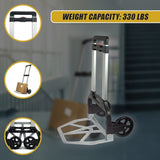 150KG Portable Cart Folding Dolly Push Truck Hand Collapsible Luggage Trolley V63-835541