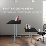 FORTIA Sit To Stand Up Standing Desk, 160x75cm, 72-118cm, Height Adjustable, 50kg Rated, V219-ADKSSTFO6KSA