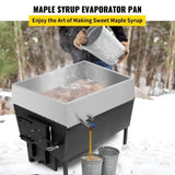 Maple Syrup Evaporator Pan 76x41x24 cm Stainless Steel Maple Syrup Pan with Valve for V952-ZFQ16X30000000001V0