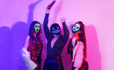 Led Mask with Bluetooth Programmable App,Shining Led Light Up Face Mask for Adult Kid Halloween V1369-AZ3-W-01151