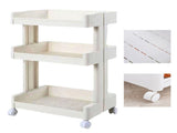 3 Tier Storage Trolley Multifunctional Large Capacity Rolling Cart with Wheels for Beauty Salon V1294-YM0901-3117230244611
