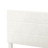Levede Double Bed Frame Upholstered Adjustable Headboard Platform Mattress Base BF1084-D-BG-AU