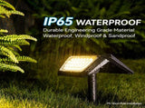 Solar Powered Outdoor Landscape Spotlights with IP65 Waterproof ABSPC Construction, Dual Color V1341-ZY-SUJ6FJED-2PCS-6500KCOOLWHITE