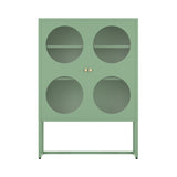 Artiss Buffet Sideboard Metal Cabinet - ELLA Green AI-SIDE-GL-03-GN-AB
