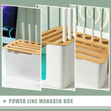 Home Cable Organizer Box White Router Container Simple Installation and Convenient Use V1192-AZ-W-26910
