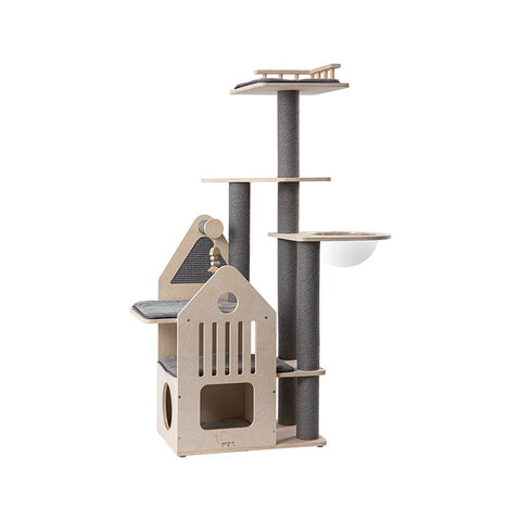 HONEYPOTCAT Grand Cat Mansion With Space Capsule - 148cm V390-210195PRO