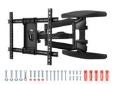 Telescopic Swivel and Tilt TV Monitor Wall Mount Load up to 85kg Full Motion Long Arm V985-TELESCOPICBRACKET