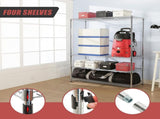 Modular Wire Storage 150x45cm Steel Shelving Chrome With Fixed Legs For Garage Warehouse Or Kitchen V63-841171