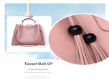 Black Chic 3-Piece Women's Handbag Set - PU Leather Tote, Crossbody Bag & Clutch Purse V888-ELOSUNG32991