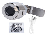 Bluetooth Fingerprint APP Lock Set Zinc Alloy Furniture Drawer Lock for Home Office V1294-YM0721-3114210014511