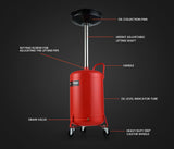 T-REX 60L Mobile Waste Oil Drainer Tank, Telescopic, for Car Engine, Workshop V219-VHWWODTR6STA